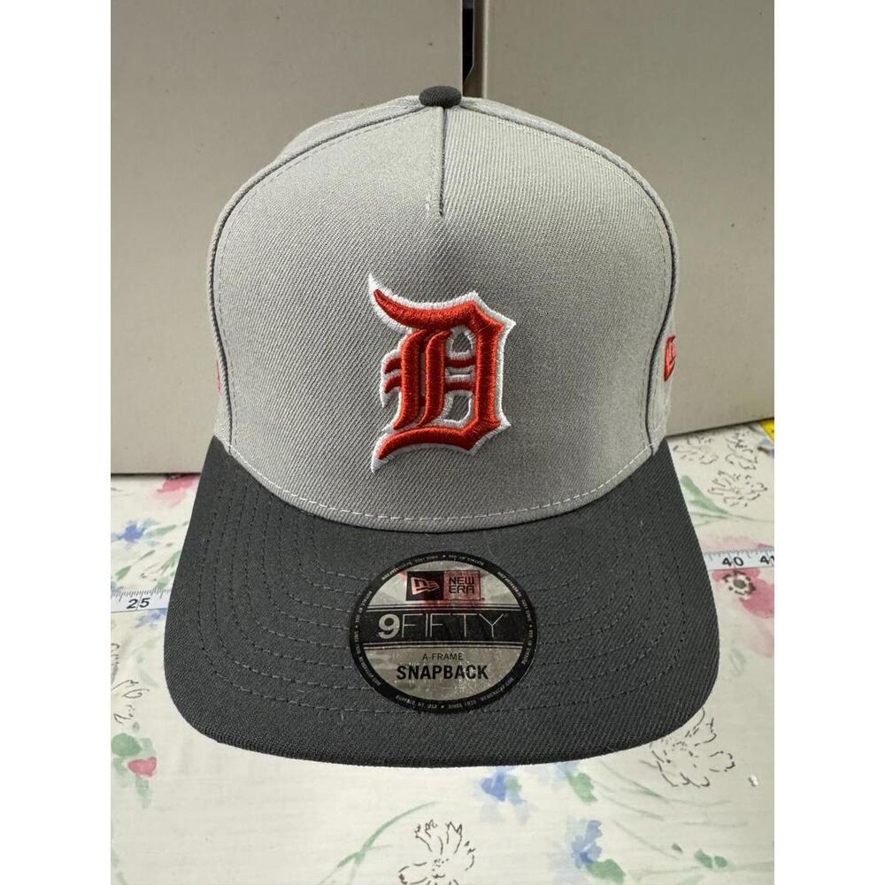 Detroit Tigers New Era 9FIFTY A-Frame 1984 World Series Hat Grey‎ Snapback NWT